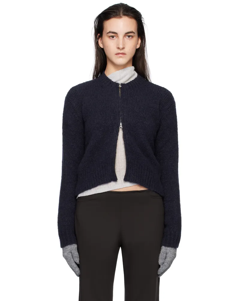 Paloma Wool Navy 'Plaisir' Zip Sweater 135