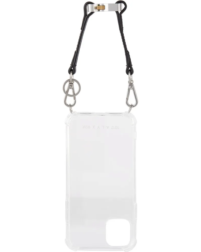 1017 ALYX 9SM Transparent Small Leather Strap iPhone 11 Case Trasparent