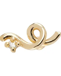 Bea Bongiasca Gold One Diamond Mini Loop Single Earring 9kt