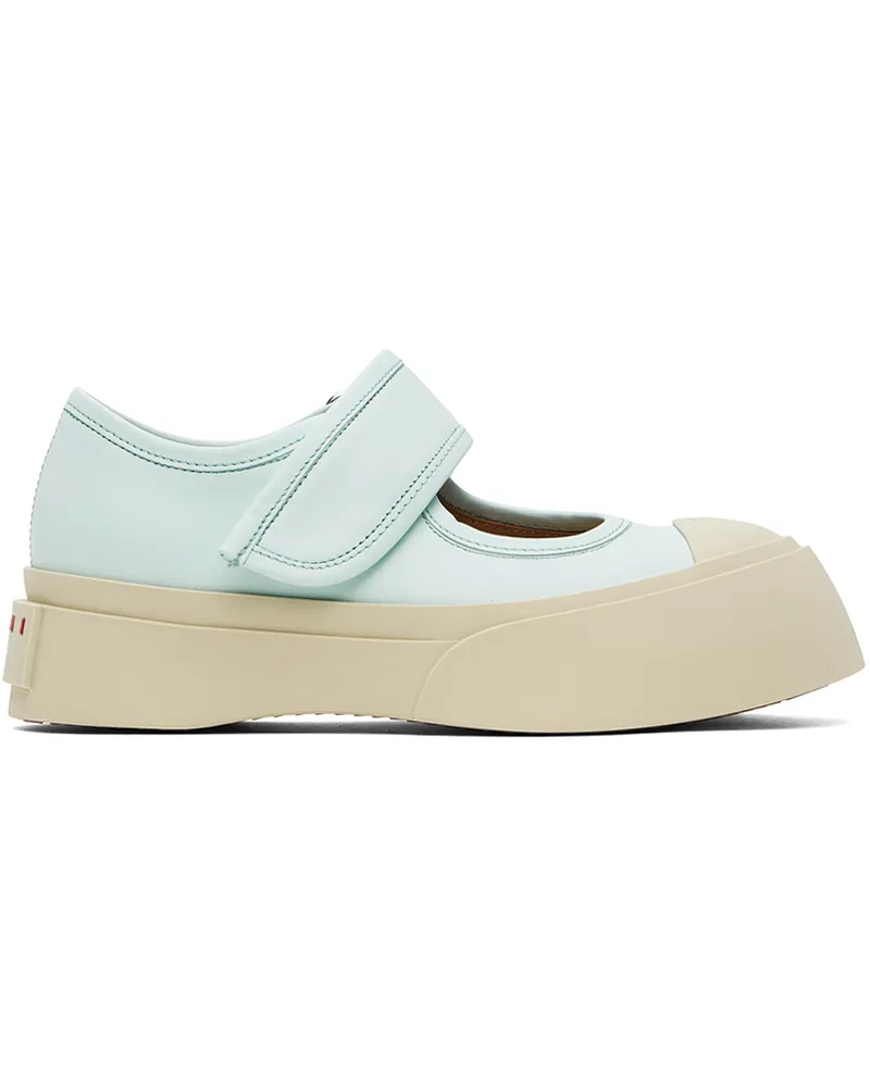 Marni Blue Pablo Mary Jane Ballerina Flats 00b18