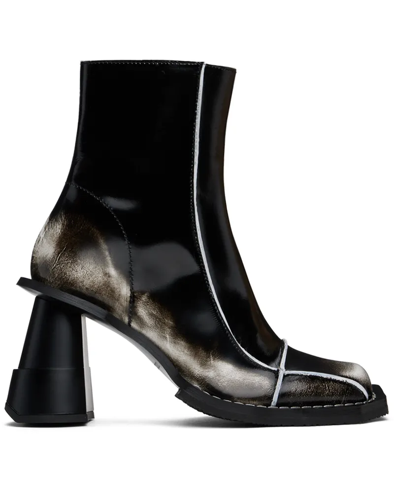 Henrik Vibskov Black & White Elle Driver Boots White