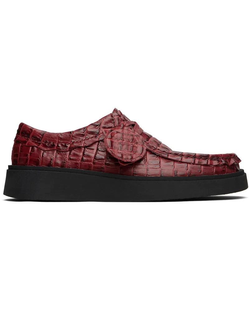 Martine Rose Burgundy Clarks Edition Torview Derbys Oxblood