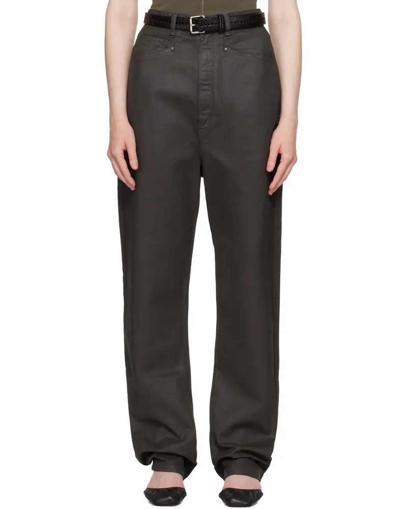 Christophe Lemaire Brown Dropped Crotch Jeans Br490