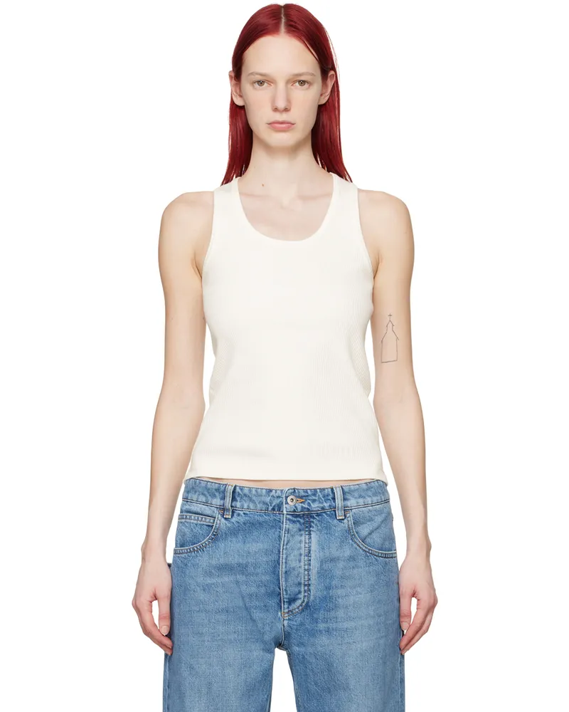 Bottega Veneta Off-White Rib Tank Top 9071