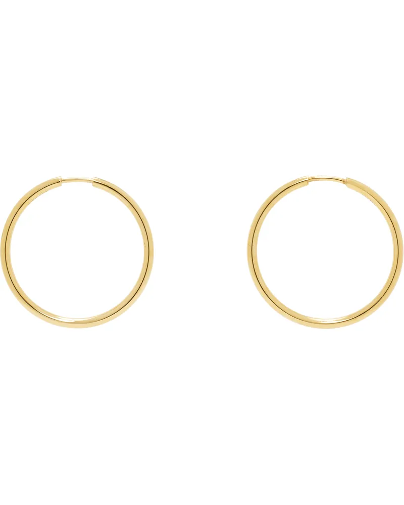 Maria Black Gold Senorita Hoop Earrings Goldplated