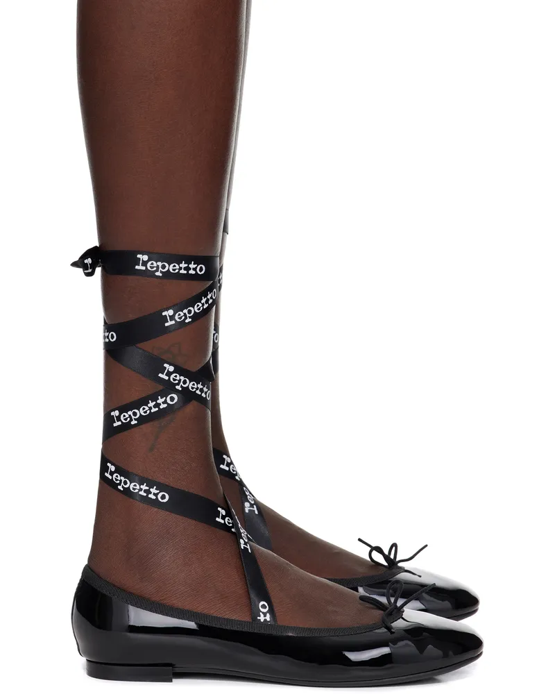 Repetto Black Cendrillon Ballerina Flats Noir
