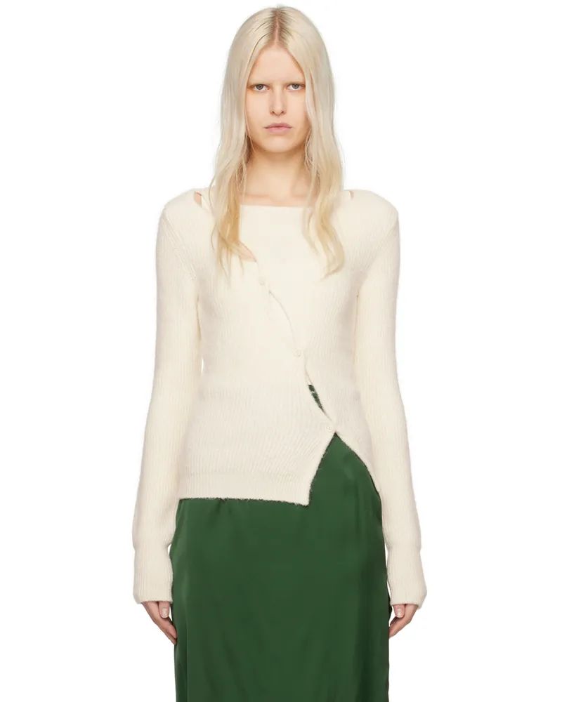 Jacquemus Beige Le Papier 'La Maille Pau' Cardigan 130