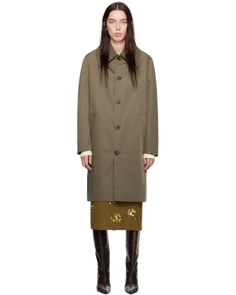 16ARLINGTON Khaki Torrance Coat Cachi