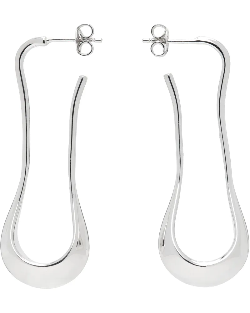 Christophe Lemaire Silver Short Drop Earrings Bk927