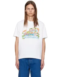 Casablanca Paris White 'The Road To Knowledge' T-Shirt The