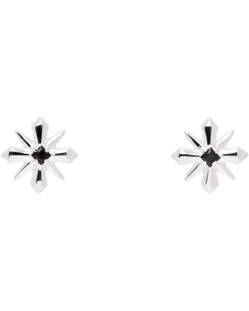 Stolen Girlfriends Club Star Crossed Stud Earrings Silv925-black