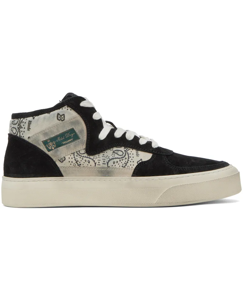 RHUDE Black & White Cabriolets Sneakers Black