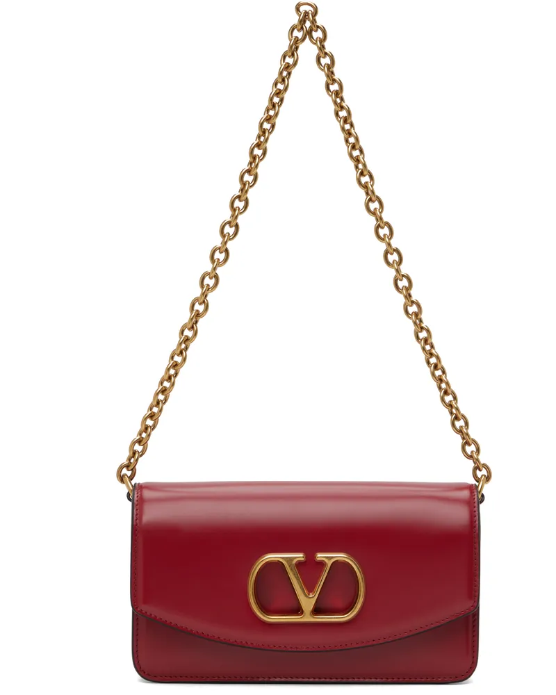 Valentino Garavani Red Small Clutch Bag 0ro