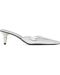 Proenza Schouler Silver Spike Mules Silver