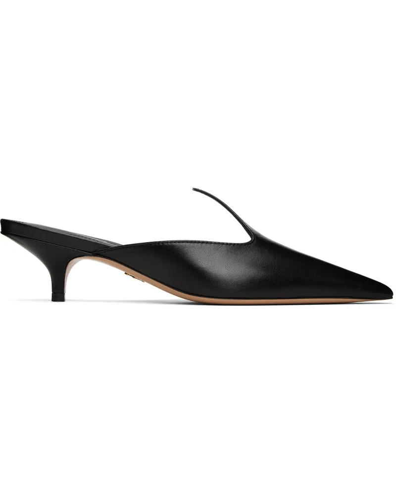 Ferragamo Black Dorye New Flame Sling Mules 004
