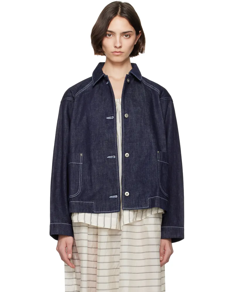 Casey Casey Indigo Drays Travail Denim Jacket Indigo