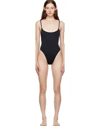 Haight SSENSE Exclusive Black Pipping Thidu Swimsuit Black