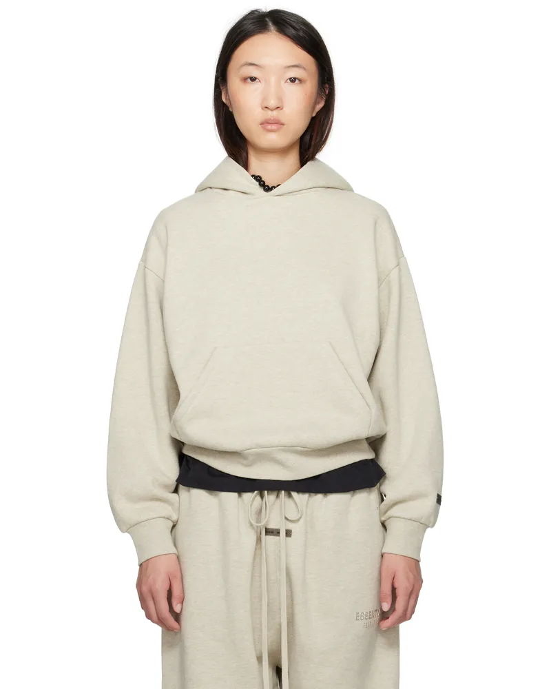 Fear of God Beige Classic Fit Hoodie Heather