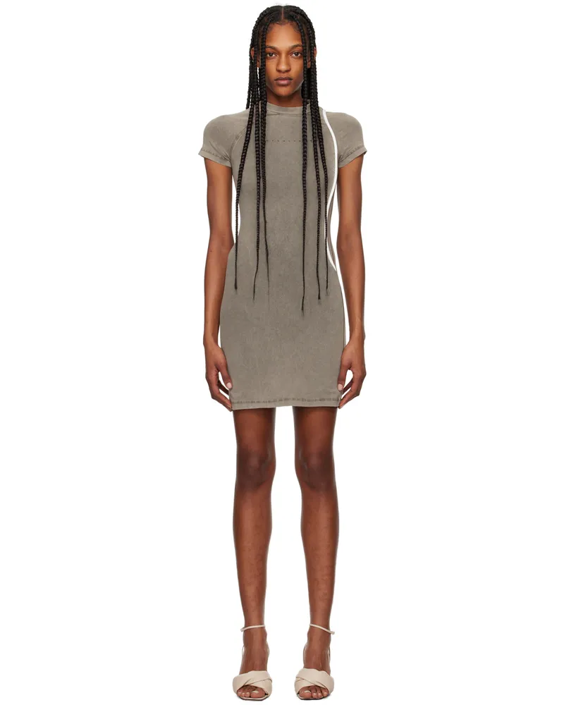 OTTOLINGER Taupe Fitted Minidress Light