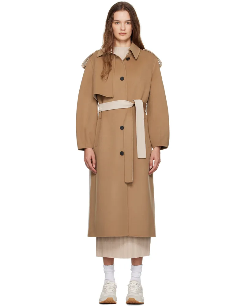 Mackage Tan & Beige Ceyla Coat Light