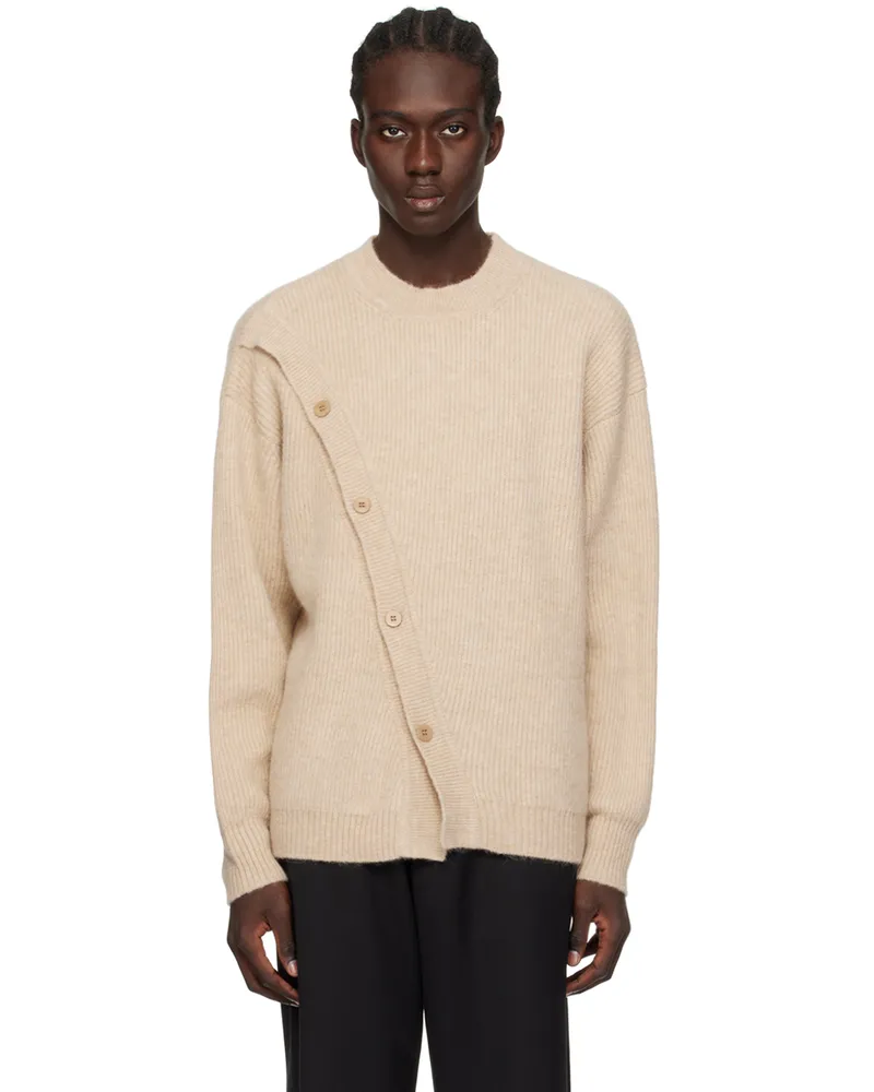 Jacquemus Beige Le Chouchou 'Le Cardigan Pau' Cardigan Beige