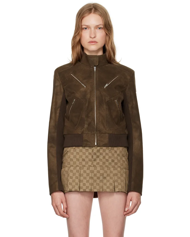 MISBHV Brown Clara Faux-Suede Jacket Brown