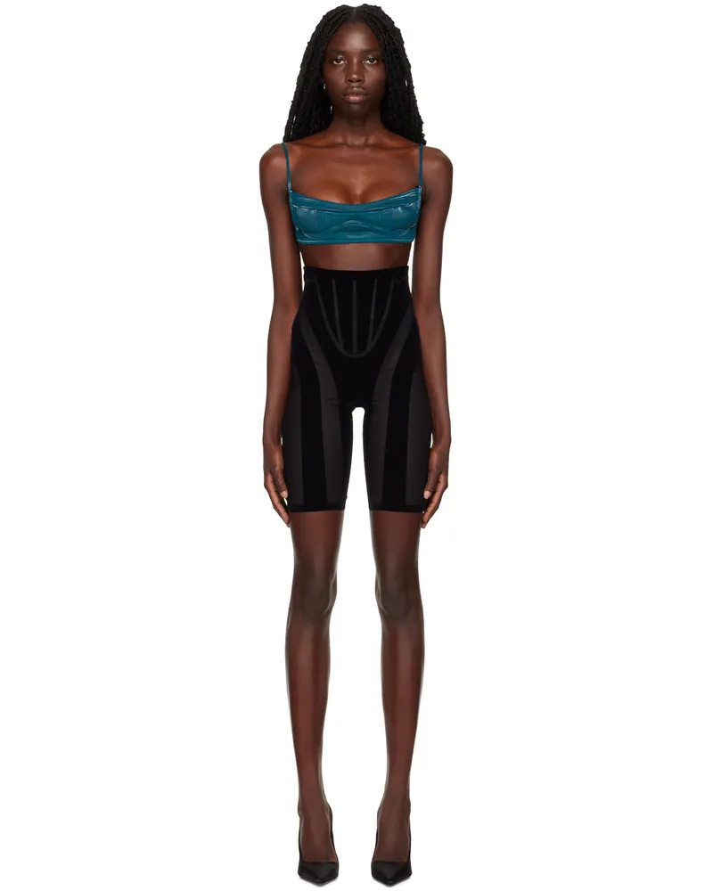 Wolford Black Mugler Edition Shaping Shorts 7005
