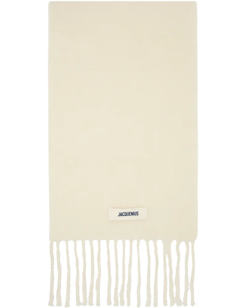 Jacquemus Off-White 'L'écharpe Carro' Scarf 110