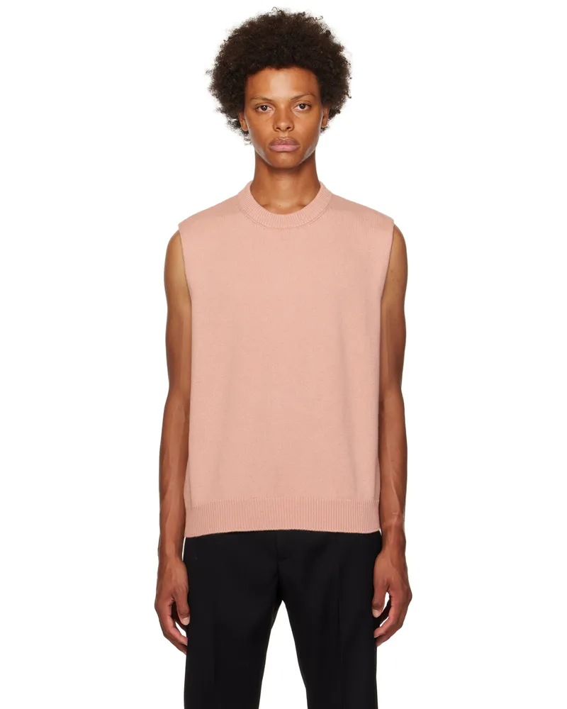 Jil Sander Pink Crewneck Vest 668