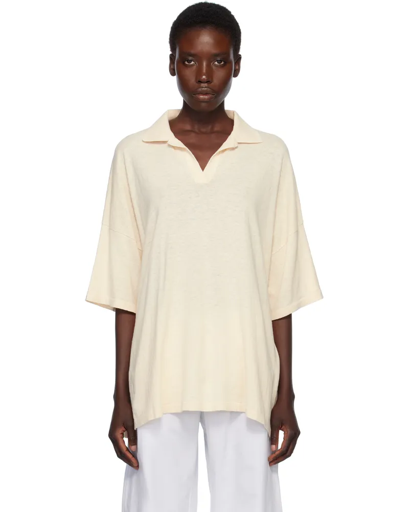 Lauren Manoogian Beige Oversize Polo I03