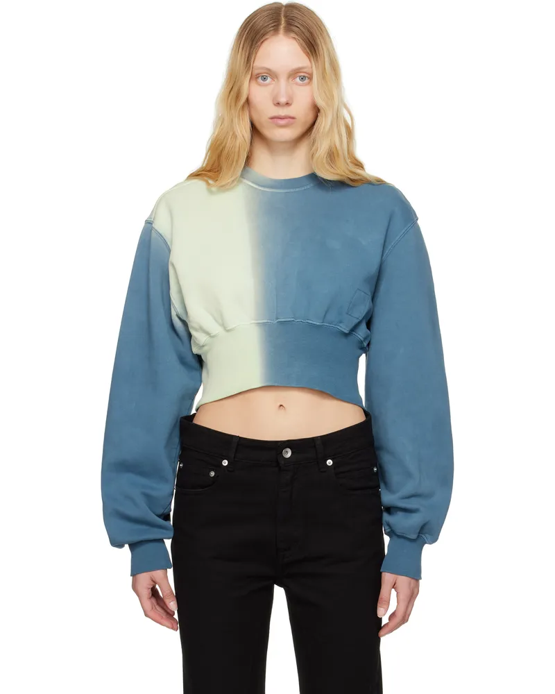 DRKSHDW by Rick Owens Blue Hollywood Tatlin Sweatshirt 86d