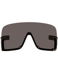 Gucci Black Shield Sunglasses Black-black-grey