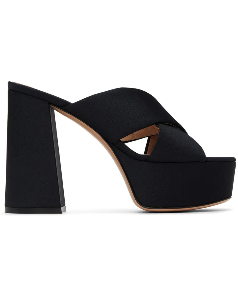 Gianvito Rossi Black Sheridan Platform Sandals Black