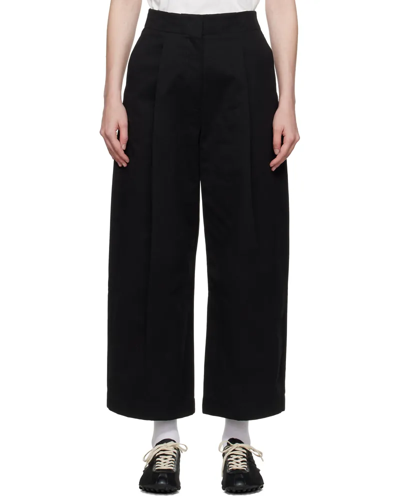Studio Nicholson Black Dordoni Volume Trousers Black