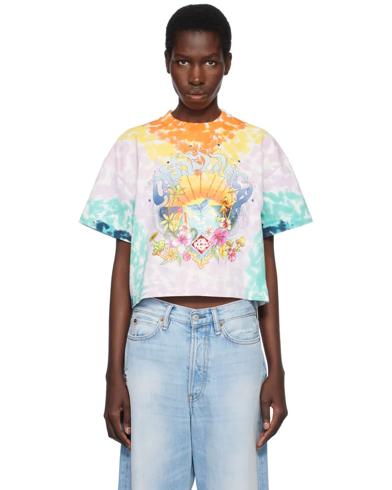 Casablanca Paris Multicolor Surf Trip Tie Dye T-shirt Surf