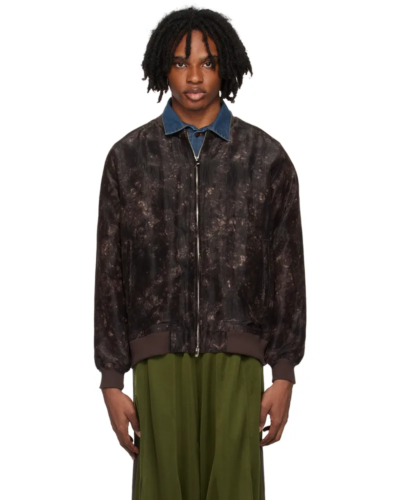 NEEDLES Brown B.B. Bomber Jacket A-brown