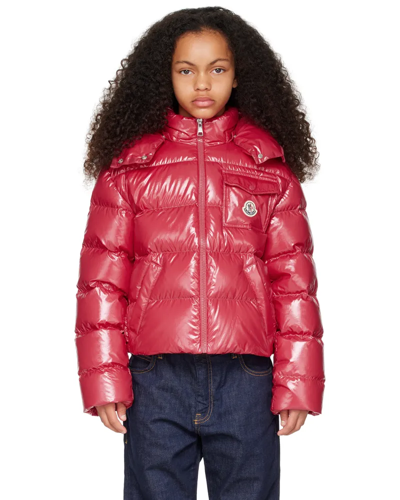 Moncler Kids Red Andro Giubbotto Down Jacket 557