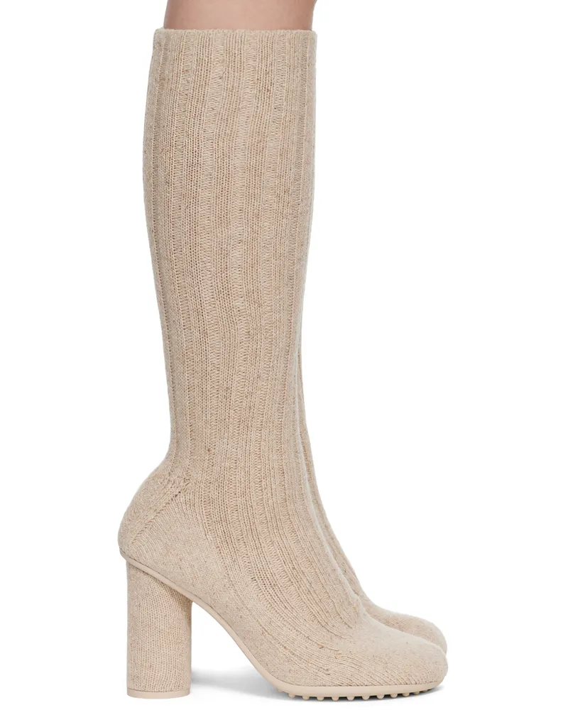 Bottega Veneta Beige Atomic Boots 2662