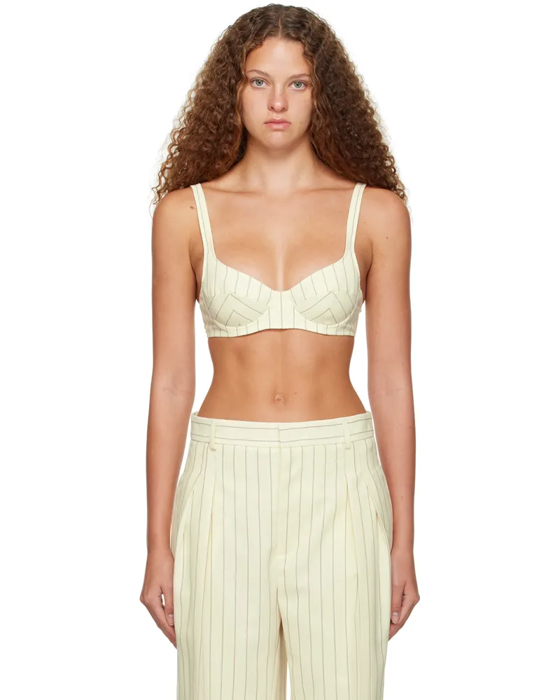 Jean Paul Gaultier Off-White 'The Iconic' Bra 0339-ecru