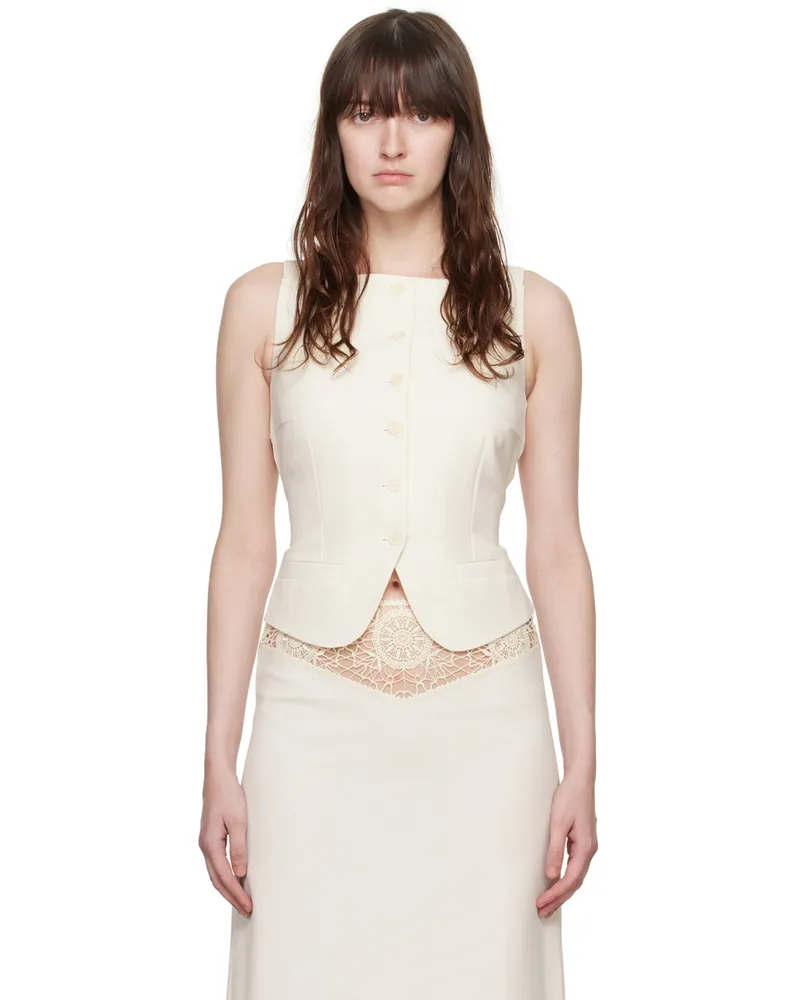 Beaufille Off-White Innes Vest Alabaster