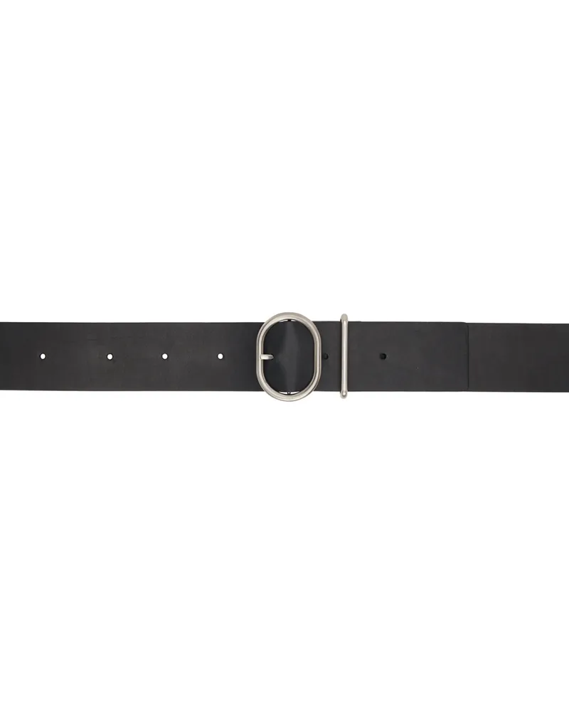 Jil Sander Black Cannolo Belt 001