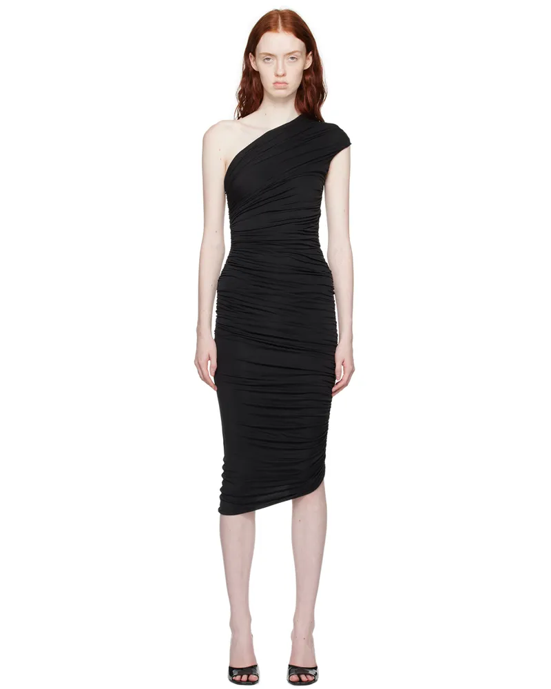 GAUGE81 Black Ira Midi Dress 100