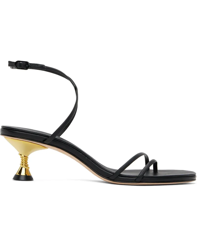 Studio Amelia Black Helix 50 Heeled Sandals Blk