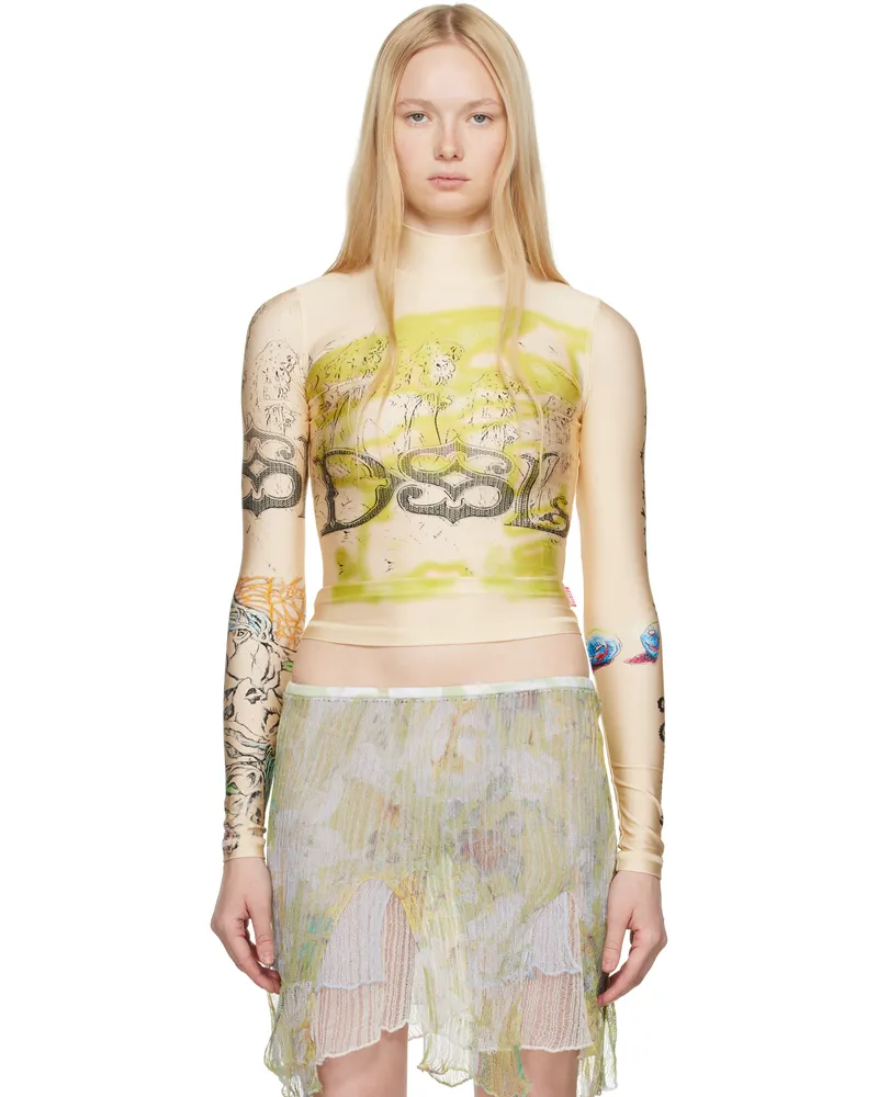 Diesel Beige T-Imun Top 7fb