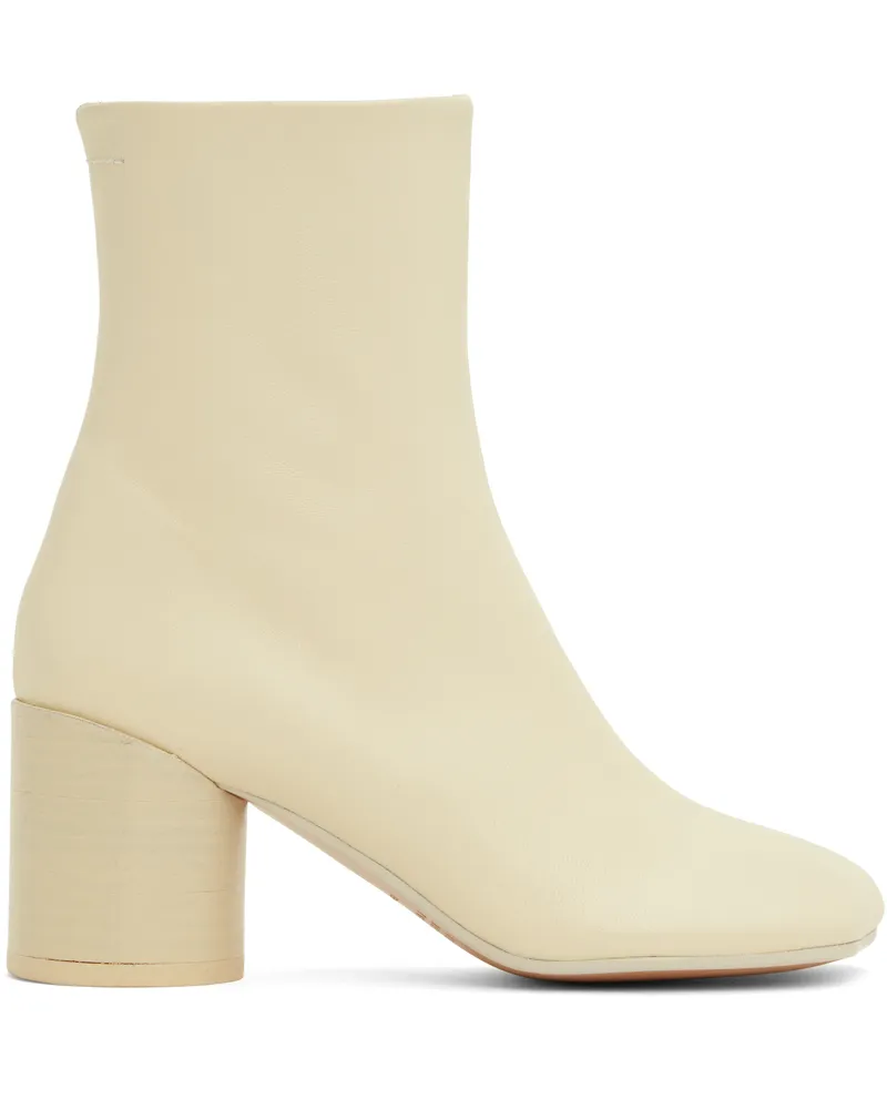Maison Margiela Off-White Anatomic Ankle Boots T2024