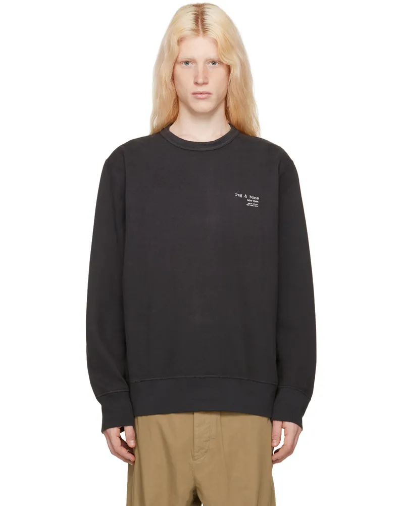 Rag & Bone Black Damon Sweatshirt Black