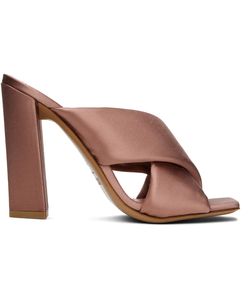 Paris Texas Pink Dafne Heeled Sandals Dark
