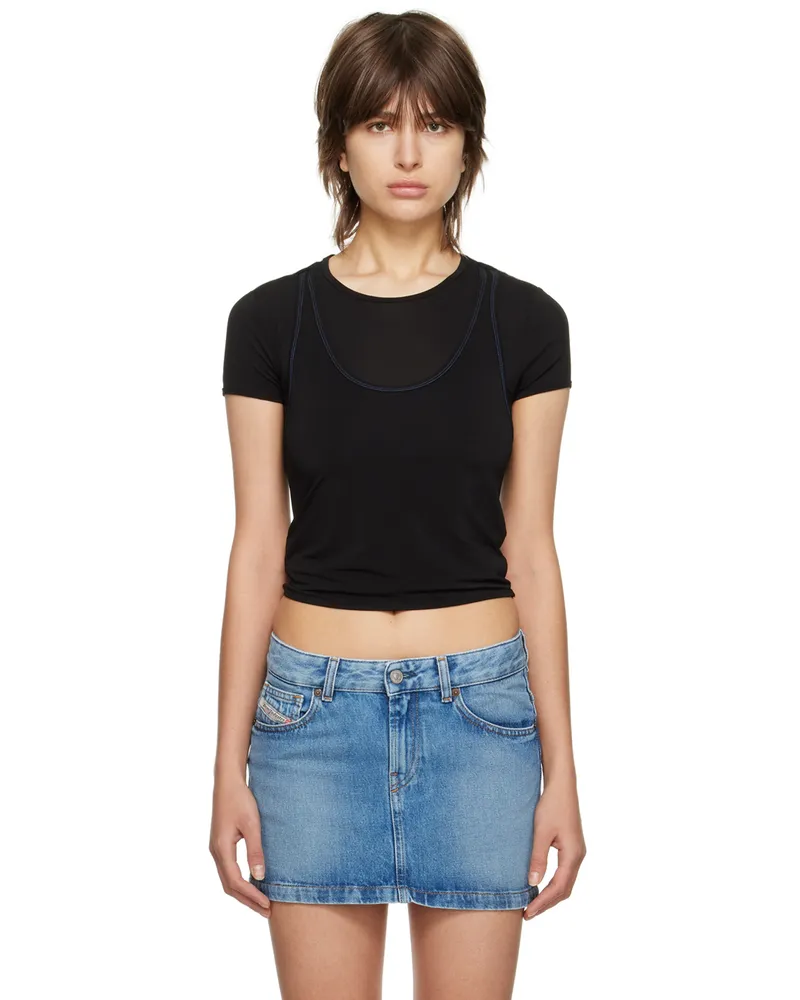 Diesel Black Olap T-Shirt 9xx
