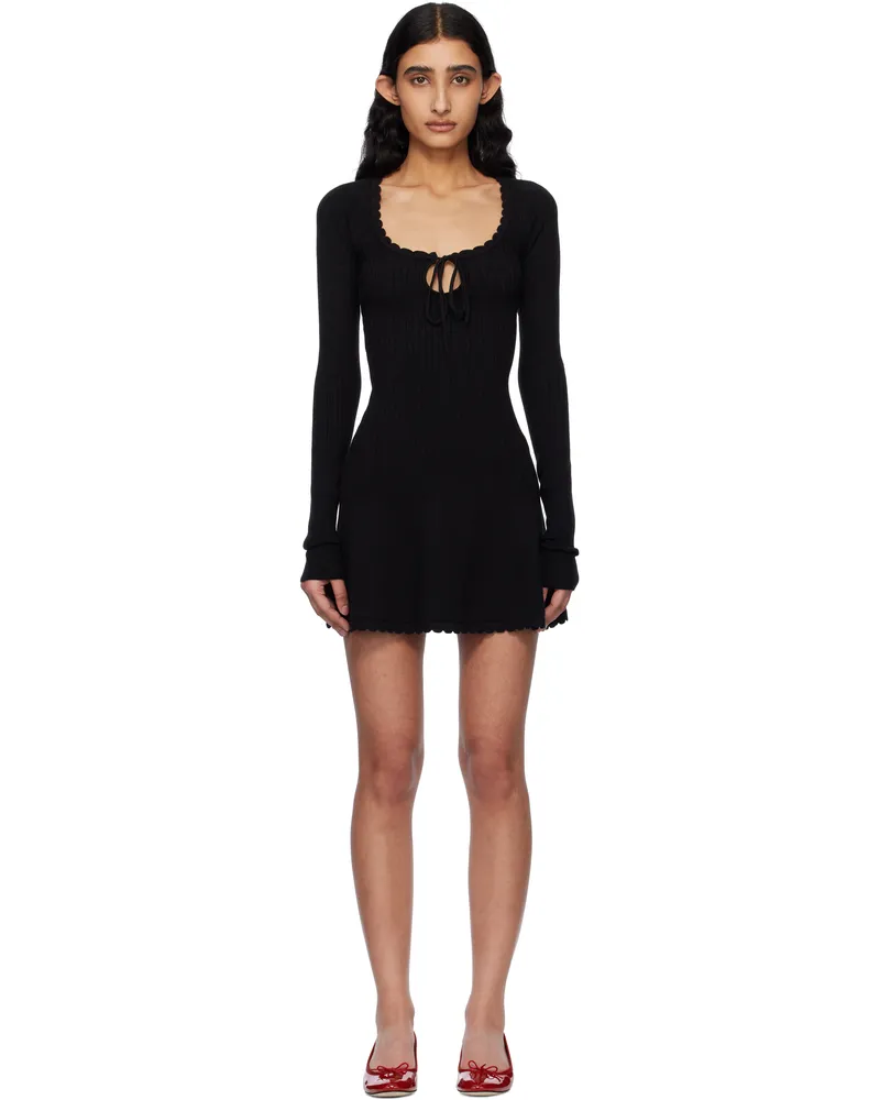 GUIZIO Black Evelyne Minidress Black