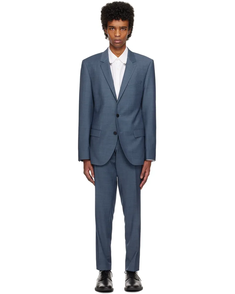 HUGO BOSS Navy Slim-Fit Suit 479-open